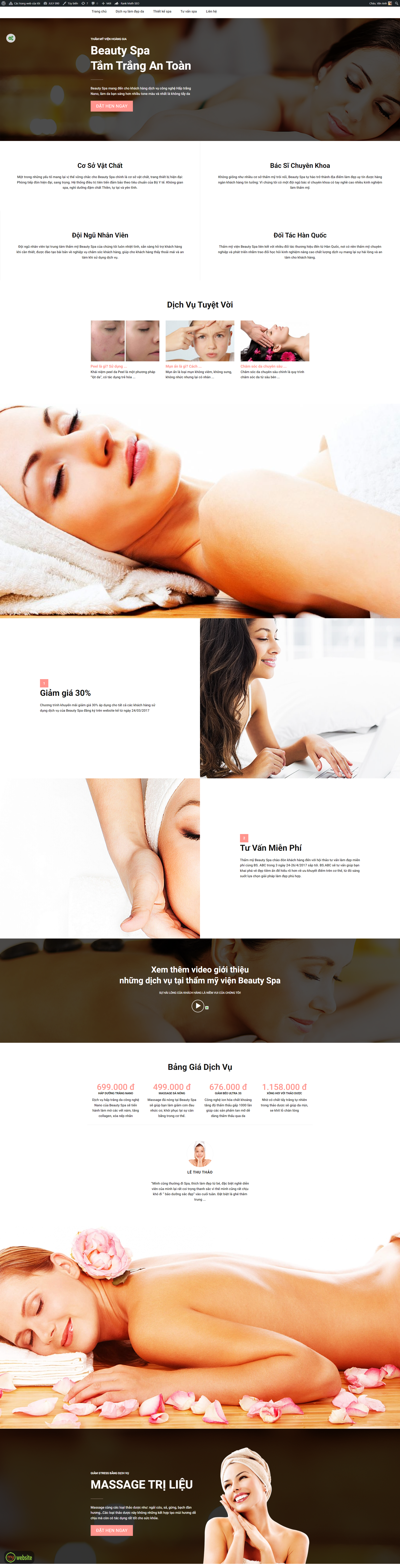 Spa – Làm đẹp – Thẩm mỹ viện
