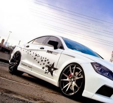 Tem decal ngôi sao dán sườn xe ô tô ms-02