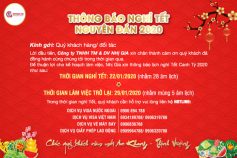 Thông báo lịch nghỉ Tết Nguyên Đán 2020