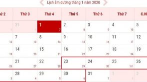 Tháng 1 dương lịch có bao nhiêu ngày?