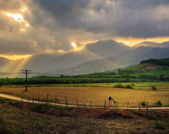 Khung cảnh làng quê miền Trung thơ mộng, đẹp say lòng