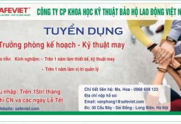 Tuyển dụng trưởng phòng kinh doanh