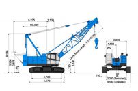 Cẩu bánh xích KOBELCO 7055