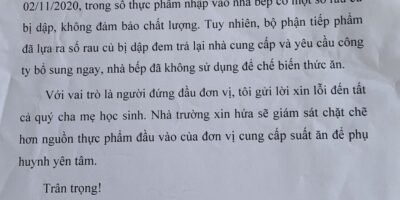 Bữa ăn bán trú nay bị cắt xén quá nhiều