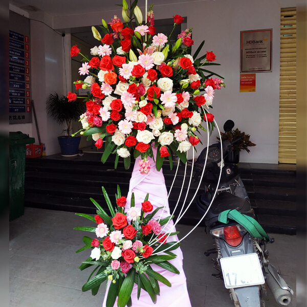 Giỏ hoa cắm hình trái tim PL03-TT