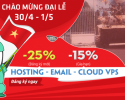 Khuyến mại chào mừng 30/04 & 01/05