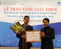 Liên tiếp 2 năm liền iNET nhận danh hiệu “Nhà đăng ký tên miền chăm sóc khách hàng xuất sắc nhất”