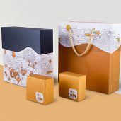 Mẫu túi giấy đục lỗ xỏ dây đẹp