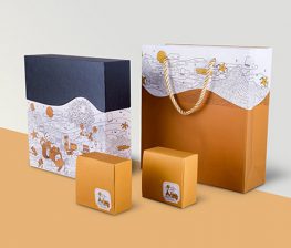Mẫu túi giấy đục lỗ xỏ dây đẹp