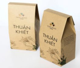 Mẫu vỏ hộp caton cứng nắp rút.