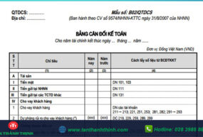 BẢNG CÂN ĐỐI KẾ TOÁN