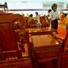 Bàn Ghế Phòng Khách Gỗ Xoan Đào Chạm Nghê Tay 12 6 Món Đẹp