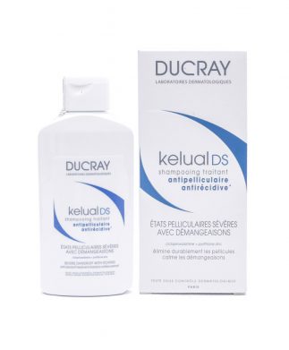 Dầu gội làm sạch gàu, dịu ngứa và đỏ da Ducray Kelual DS Shampoo 100ml