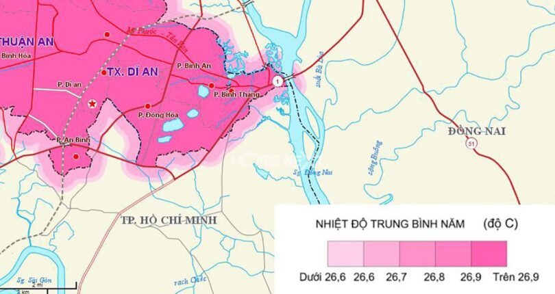 BẢN ĐỒ HÀNH CHÍNH DĨ AN – CẬP NHẬT MỚI NHẤT NĂM 2020