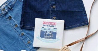 Chân Váy Denim Cúc Trước