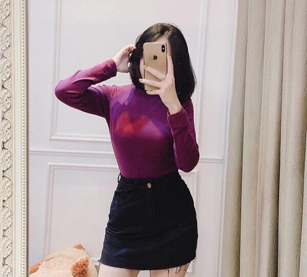 Áo sơ mi nữ sọc tay dài