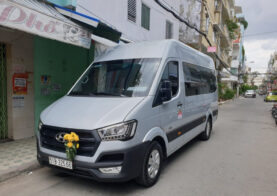 Bảng giá cho thuê xe 16 chỗ đi Châu Đốc Chùa Bà – Xe Solati đời mới