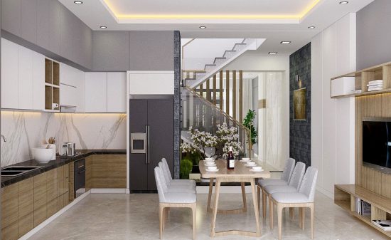 Hiện Đại Sang Trọng Với Thiết Kế Nội Thất Nhà Phố Đẹp
