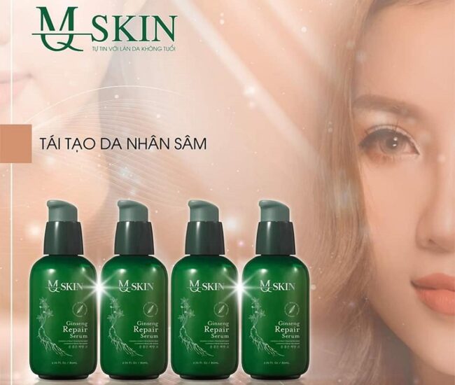 Cách sử dụng serum thay da nhân sâm MQ Skin