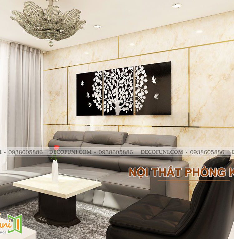 Thiết kế đồ nội thất phòng khách đẹp hiện đại và chuyên nghiệp
