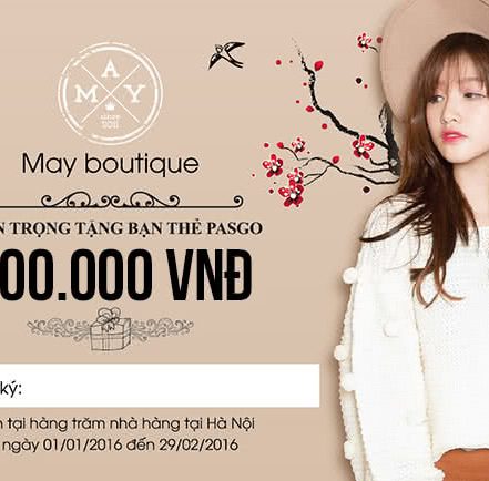 PASGO Tặng Thẻ Khuyến Mại Khi Đi Ăn Trị Giá 500.000 VNĐ