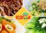 Menu 25 : Nem cá hồi rán, rau cải luộc, cá kho sốt cay ngọt, dưa chuột nộm.