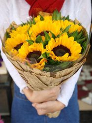 Bó hoa hướng dương xinh nhất