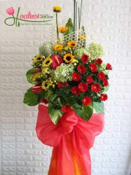 Hoa chúc mừng khai trương