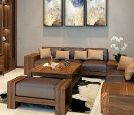 Mẫu sofa gỗ óc chó giá tốt