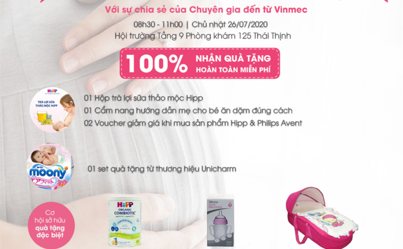 Hội thảo tiền sản tháng 7: Thai kỳ khỏe mạnh – Vượt cạn thành công