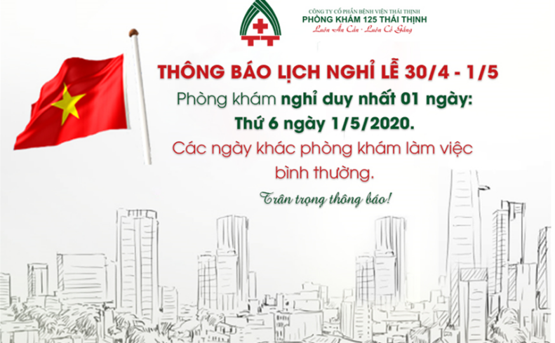 Thông báo lịch nghỉ Lễ 30/4 – 1/5