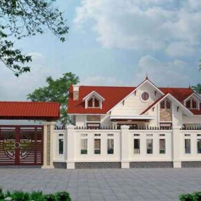 Tổng hợp mẫu biệt thự 1 tầng có 4 phòng ngủ