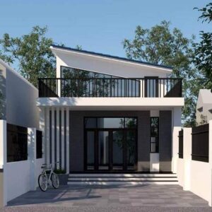 Mẫu thiết kế nhà cấp 4 5×20 có gác lửng đẹp mê mẩn, chi phí rẻ