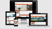 Mẫu website Vật liệu – Nhôm Kính