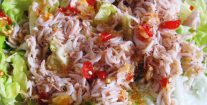 Ruốc tươi Phú Yên trộn xà lách