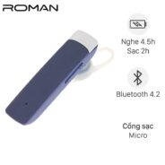 Tai nghe Bluetooth Roman R552X Xanh
