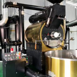 Máy rang cafe công nghiệp 120kg công nghệ Hot Air hồi khí