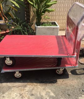 Xe đẩy tay 4 bánh 500kg khung sườn dày cứng cáp