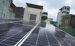 Hoàn thành hệ thống năng lượng mặt trời hòa lưới 8kWp