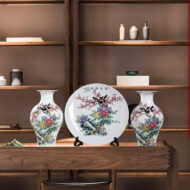 Bộ Bình Gồm 3 Món Họa Tiết Cành Đào