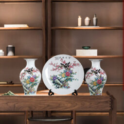 Bộ Bình Gồm 3 Món Họa Tiết Cành Đào