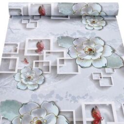 Giấy Dán Tường Sen 3D