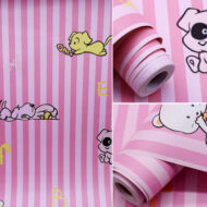 10m Giấy Dán Tường Gấu Pooh Hồng