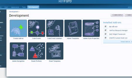 Phát triển Addon cho Xenforo – Hướng dẫn tạo Addon đầu tiên