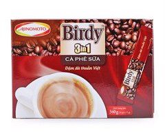 Cà phê hòa tan 3in1 Birdy Ajinomoto hộp 340g