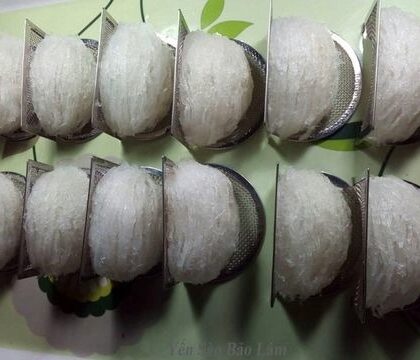 Tổ yến làm sạch ép khuôn