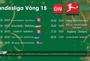 Lịch thi đấu BÓNG ĐÁ ĐỨC – Bundesliga 2020/2021 mới nhất