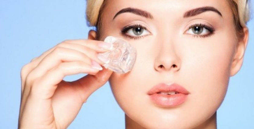 Tác hại của việc chườm đá lên mặt