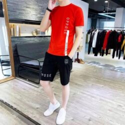 Đồ Bộ Thể Thao Nam Oppos Phong Cách Hàn Quốc Màu Đỏ