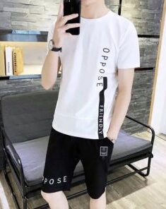 Đồ Bộ Thể Thao Nam Oppos Phong Cách Hàn Quốc Màu Trắng
